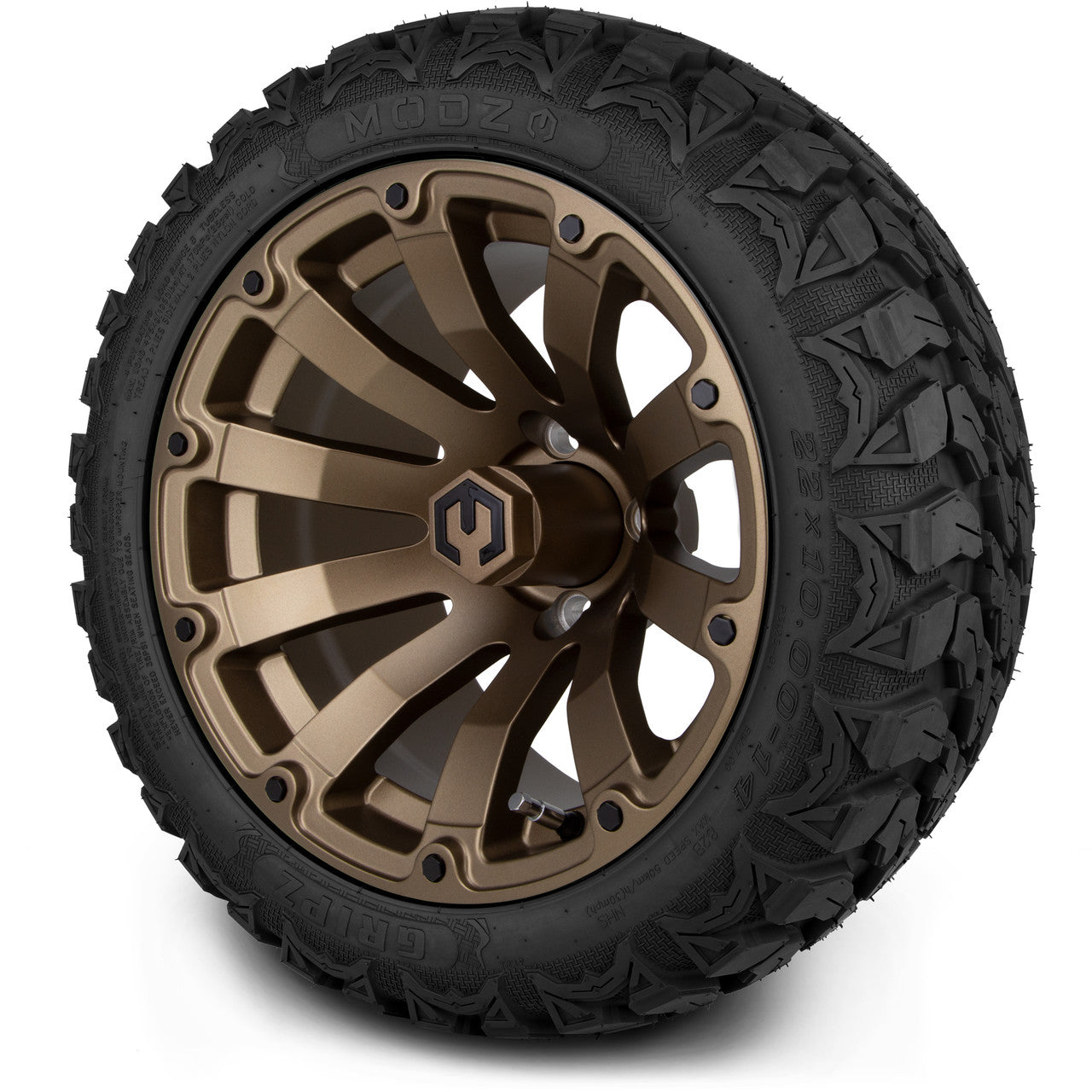 14" MODZ Bomber Matte Bronze - Tire and Wheel Combo