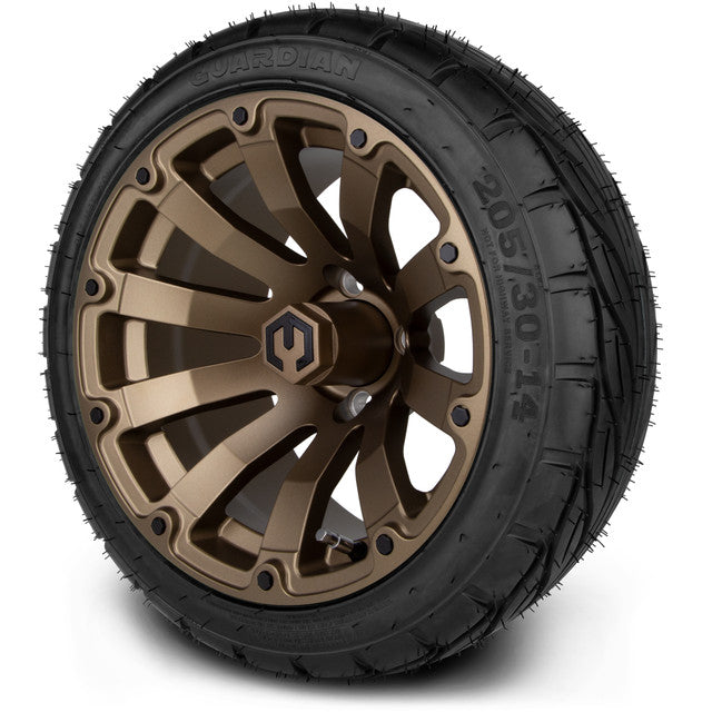 14" MODZ Bomber Matte Bronze - Tire and Wheel Combo