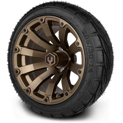 14" MODZ Bomber Matte Bronze - Tire and Wheel Combo