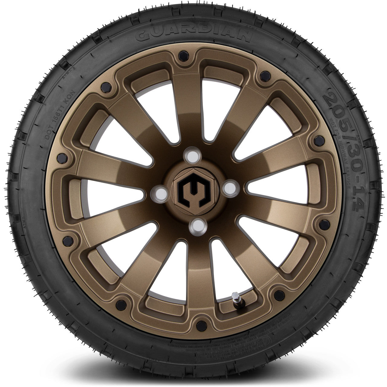 14" MODZ Bomber Matte Bronze - Tire and Wheel Combo