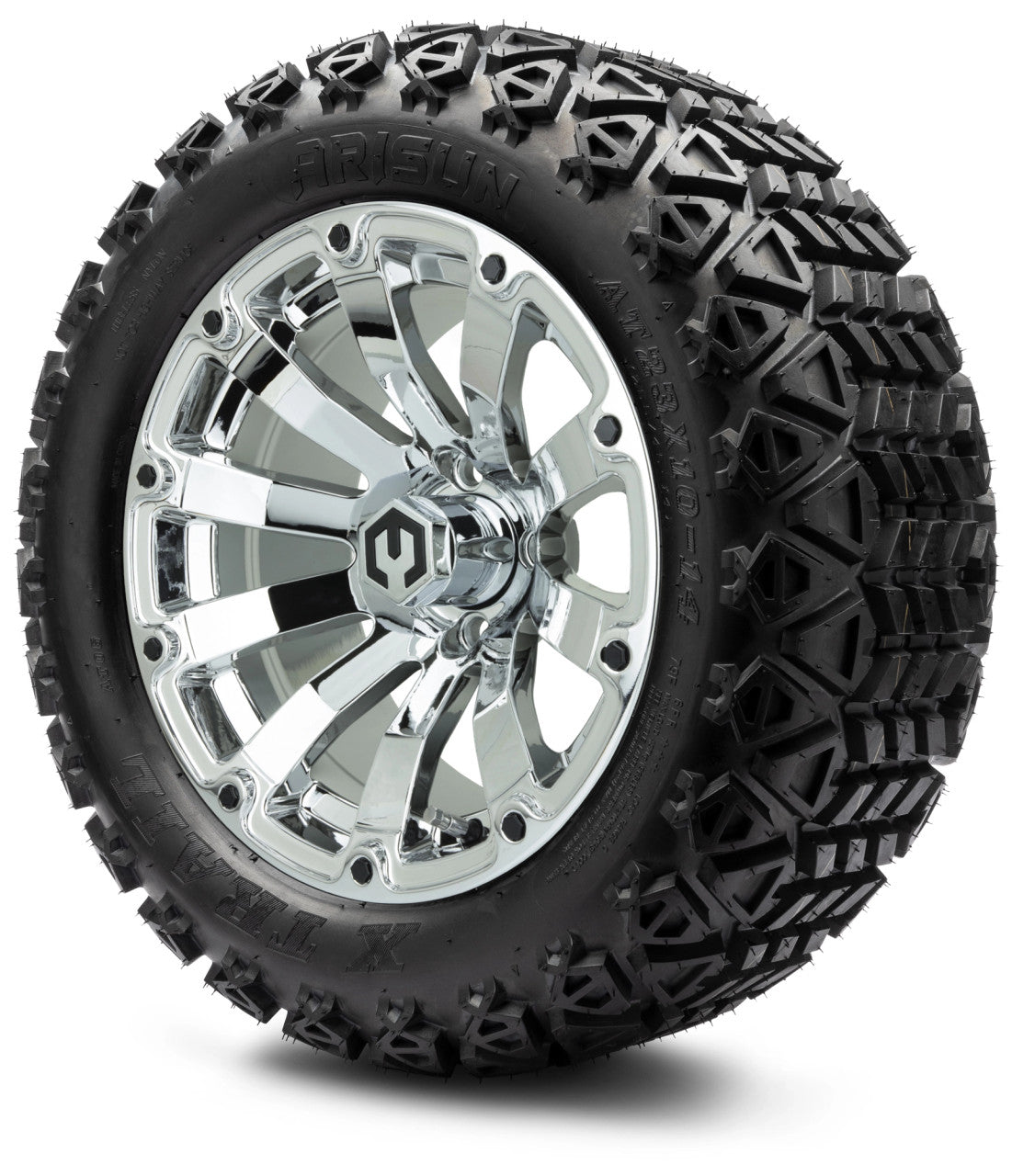 14" MODZ Bomber Chrome - Tire and Wheel Combo
