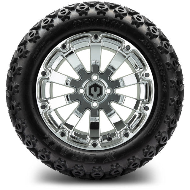 14" MODZ Bomber Chrome - Tire and Wheel Combo