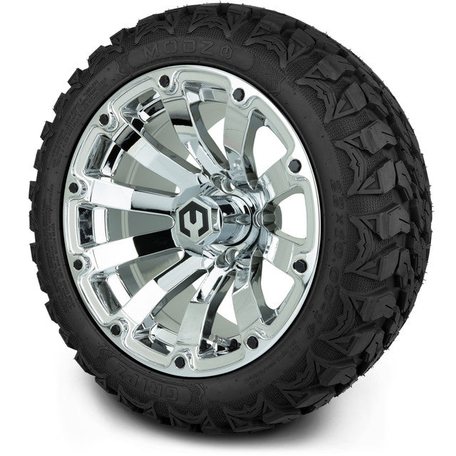 14" MODZ Bomber Chrome - Tire and Wheel Combo