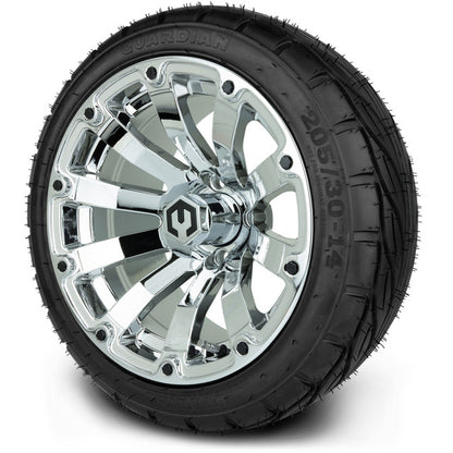 14" MODZ Bomber Chrome - Tire and Wheel Combo