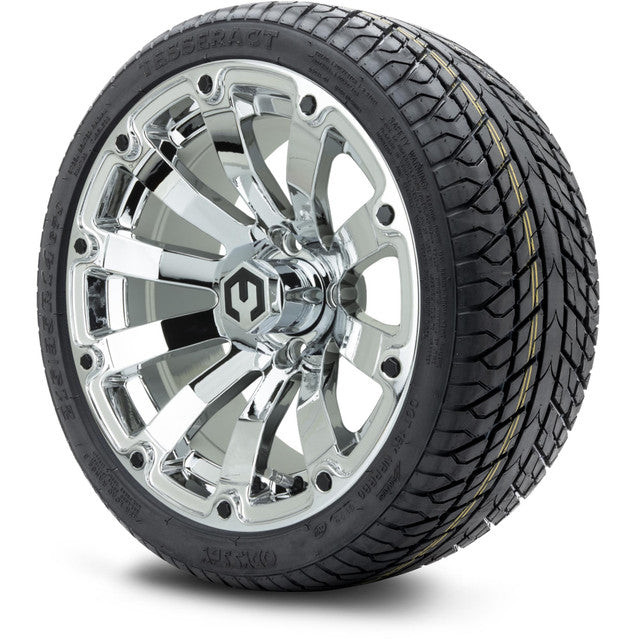 14" MODZ Bomber Chrome - Tire and Wheel Combo