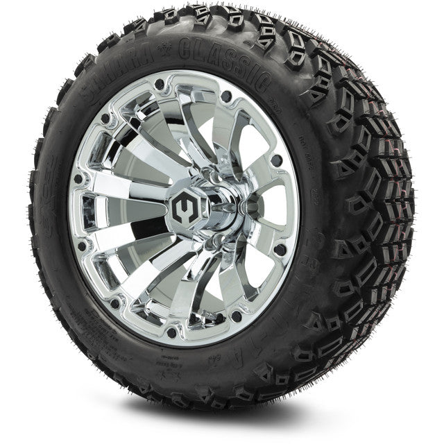 14" MODZ Bomber Chrome - Tire and Wheel Combo