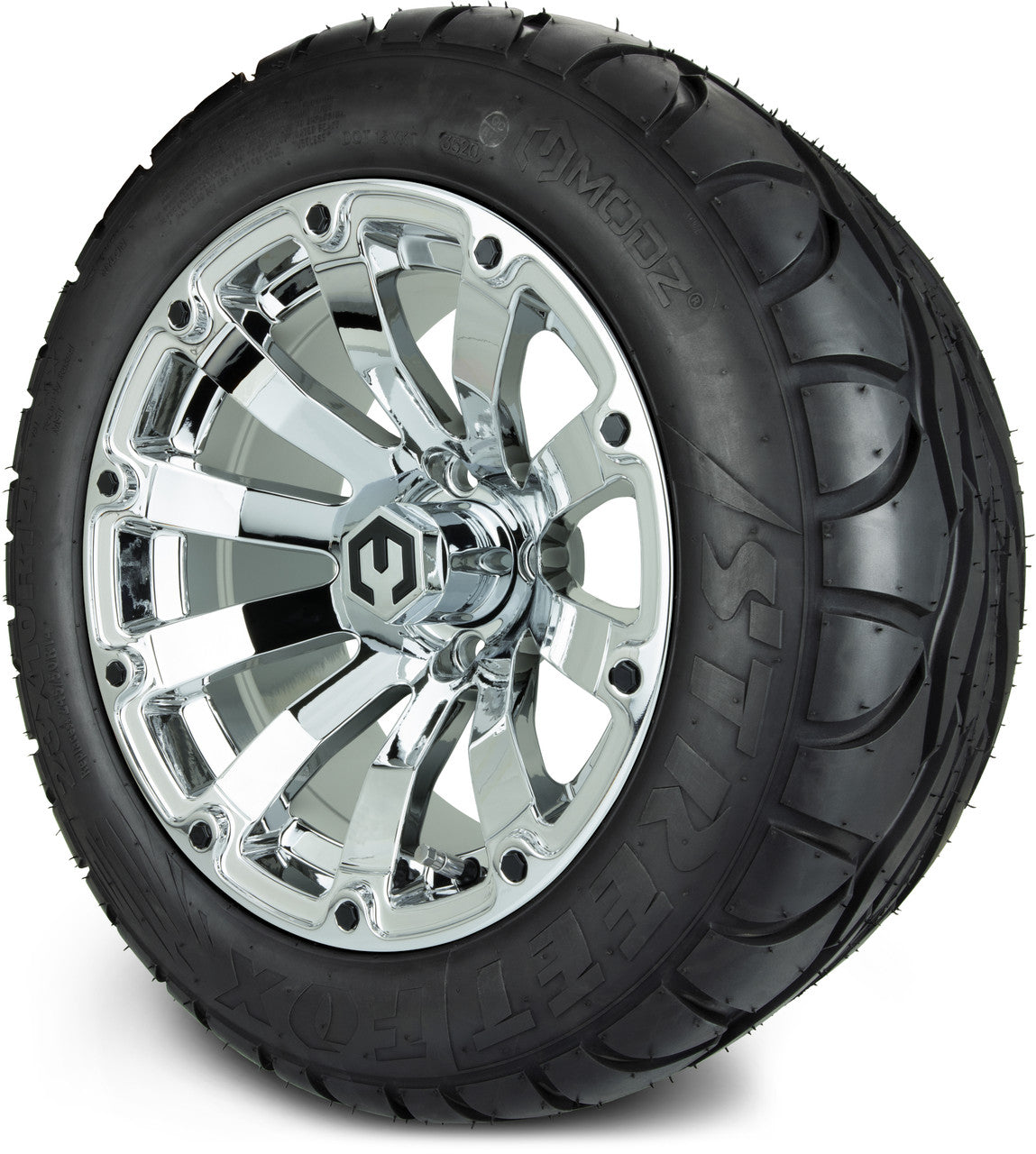 14" MODZ Bomber Chrome - Tire and Wheel Combo