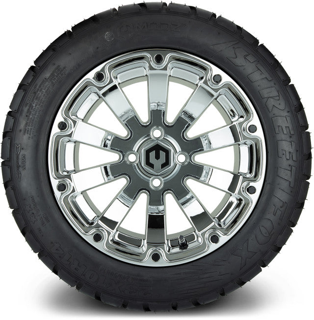 14" MODZ Bomber Chrome - Tire and Wheel Combo