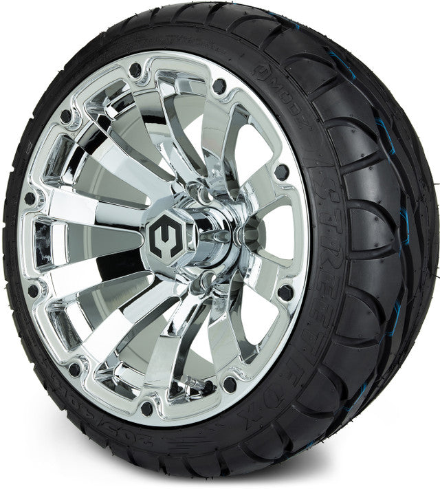 14" MODZ Bomber Chrome - Tire and Wheel Combo
