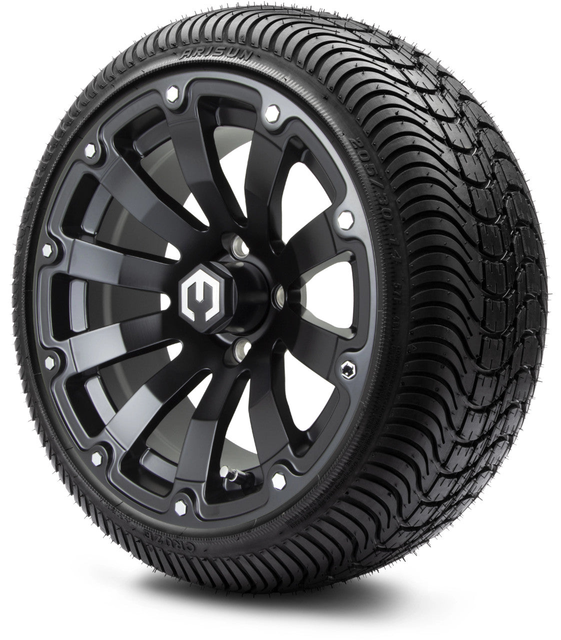 14" MODZ Bomber Matte Black - Tire and Wheel Combo