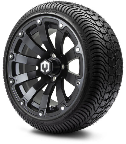 14" MODZ Bomber Matte Black - Tire and Wheel Combo
