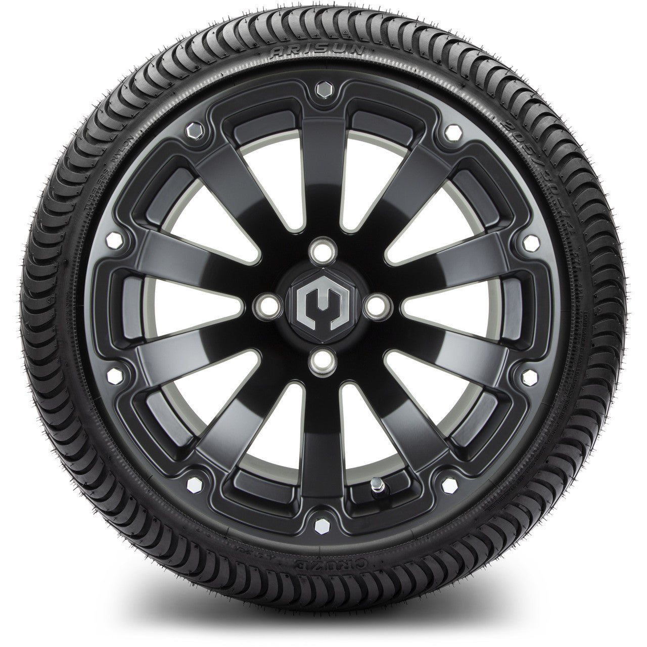 14" MODZ Bomber Matte Black - Tire and Wheel Combo