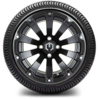 14" MODZ Bomber Matte Black - Tire and Wheel Combo