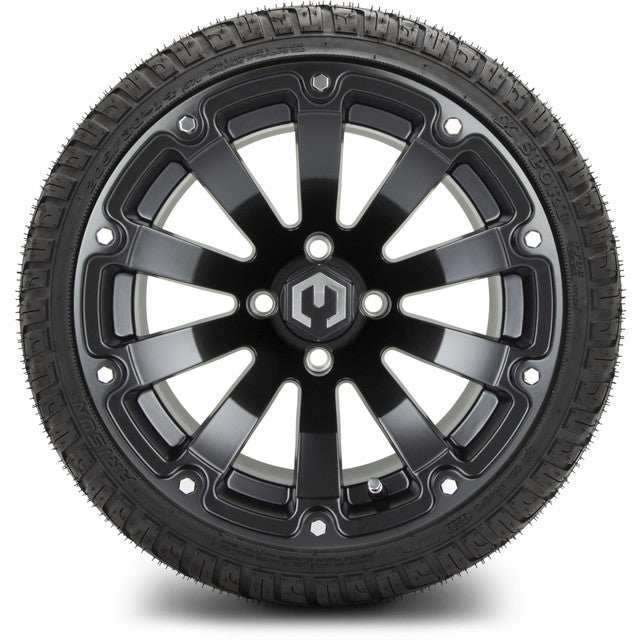 14" MODZ Bomber Matte Black - Tire and Wheel Combo