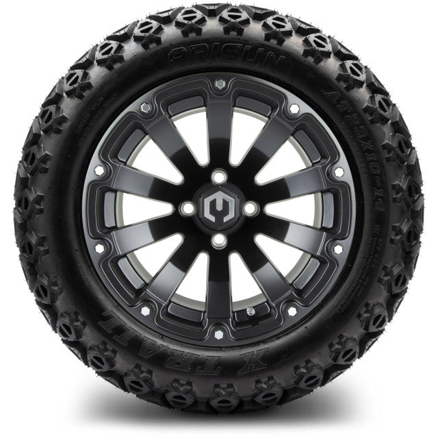 14" MODZ Bomber Matte Black - Tire and Wheel Combo
