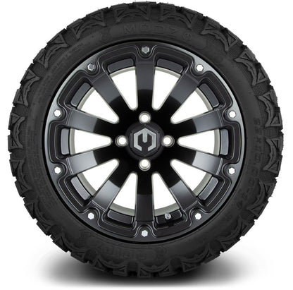 14" MODZ Bomber Matte Black - Tire and Wheel Combo
