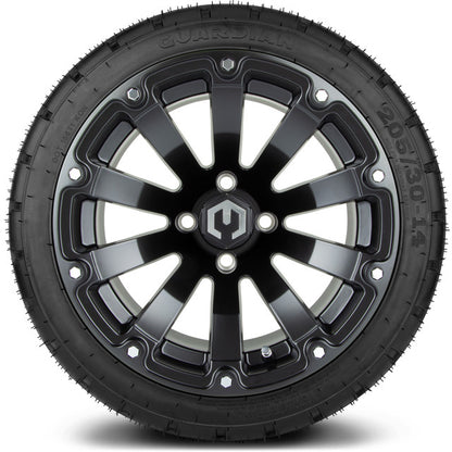 14" MODZ Bomber Matte Black - Tire and Wheel Combo
