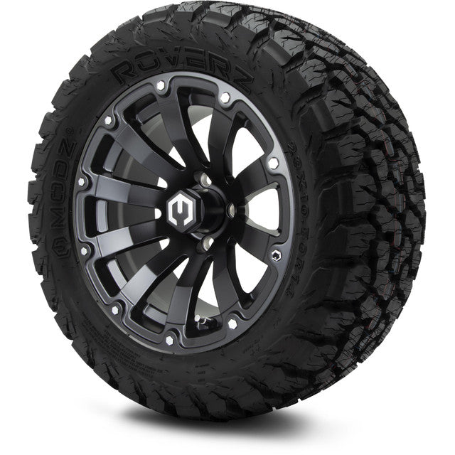 14" MODZ Bomber Matte Black - Tire and Wheel Combo