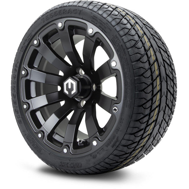 14" MODZ Bomber Matte Black - Tire and Wheel Combo