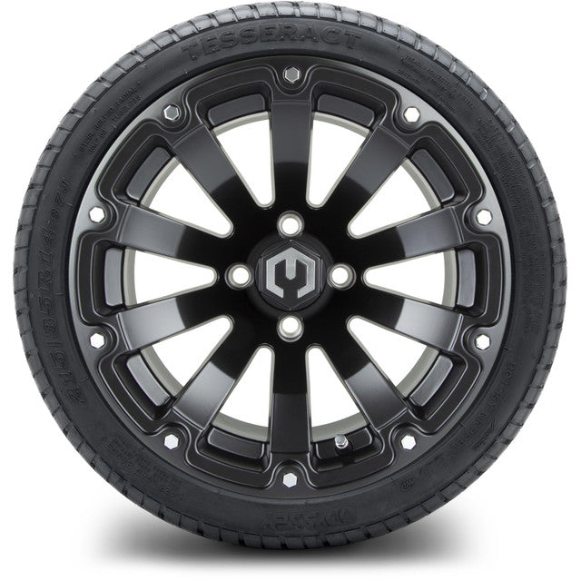 14" MODZ Bomber Matte Black - Tire and Wheel Combo