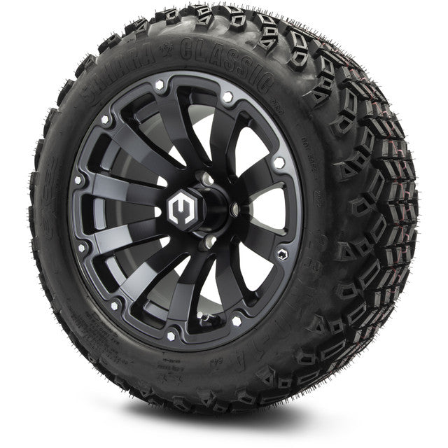 14" MODZ Bomber Matte Black - Tire and Wheel Combo