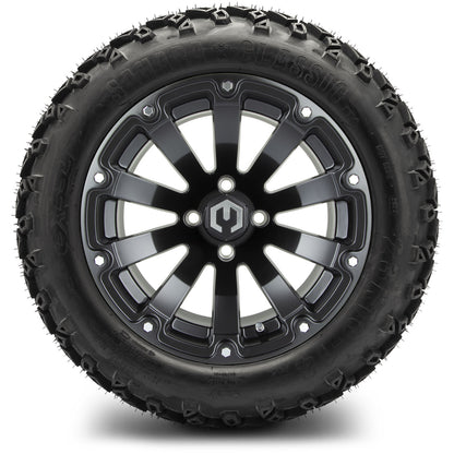 14" MODZ Bomber Matte Black - Tire and Wheel Combo