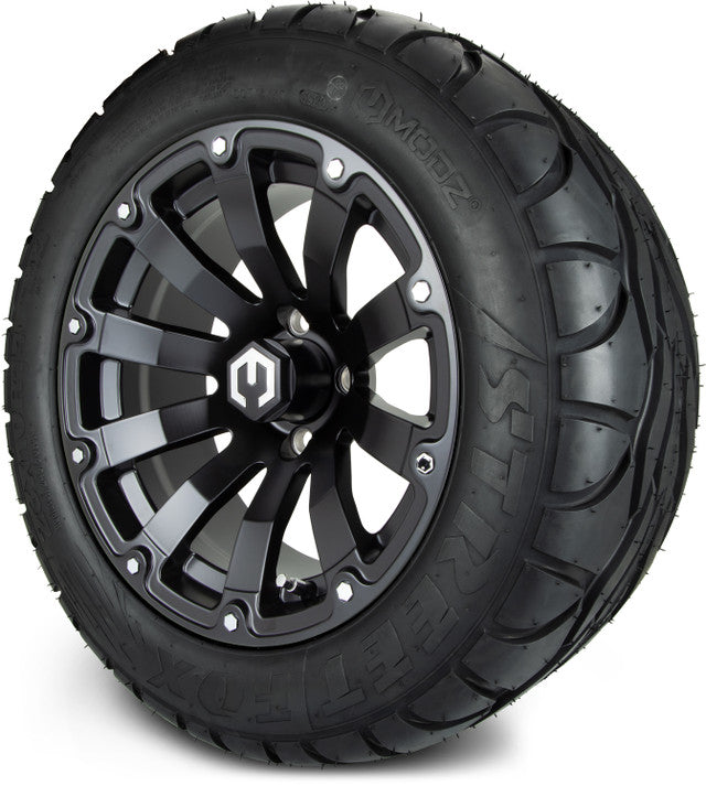 14" MODZ Bomber Matte Black - Tire and Wheel Combo