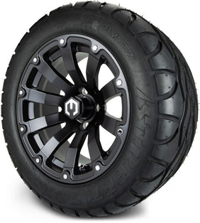 14" MODZ Bomber Matte Black - Tire and Wheel Combo