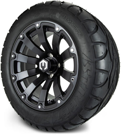 14" MODZ Bomber Matte Black - Tire and Wheel Combo