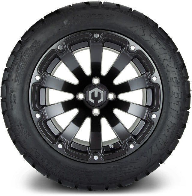 14" MODZ Bomber Matte Black - Tire and Wheel Combo