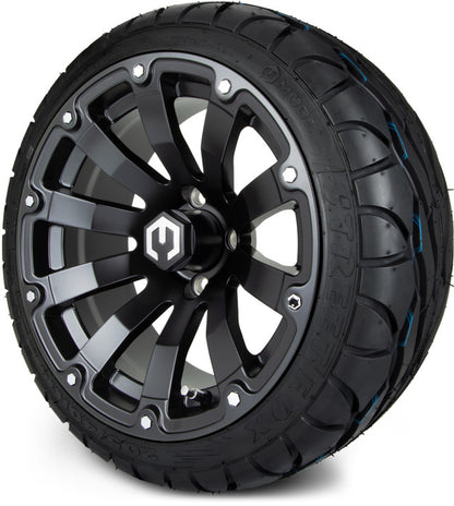 14" MODZ Bomber Matte Black - Tire and Wheel Combo