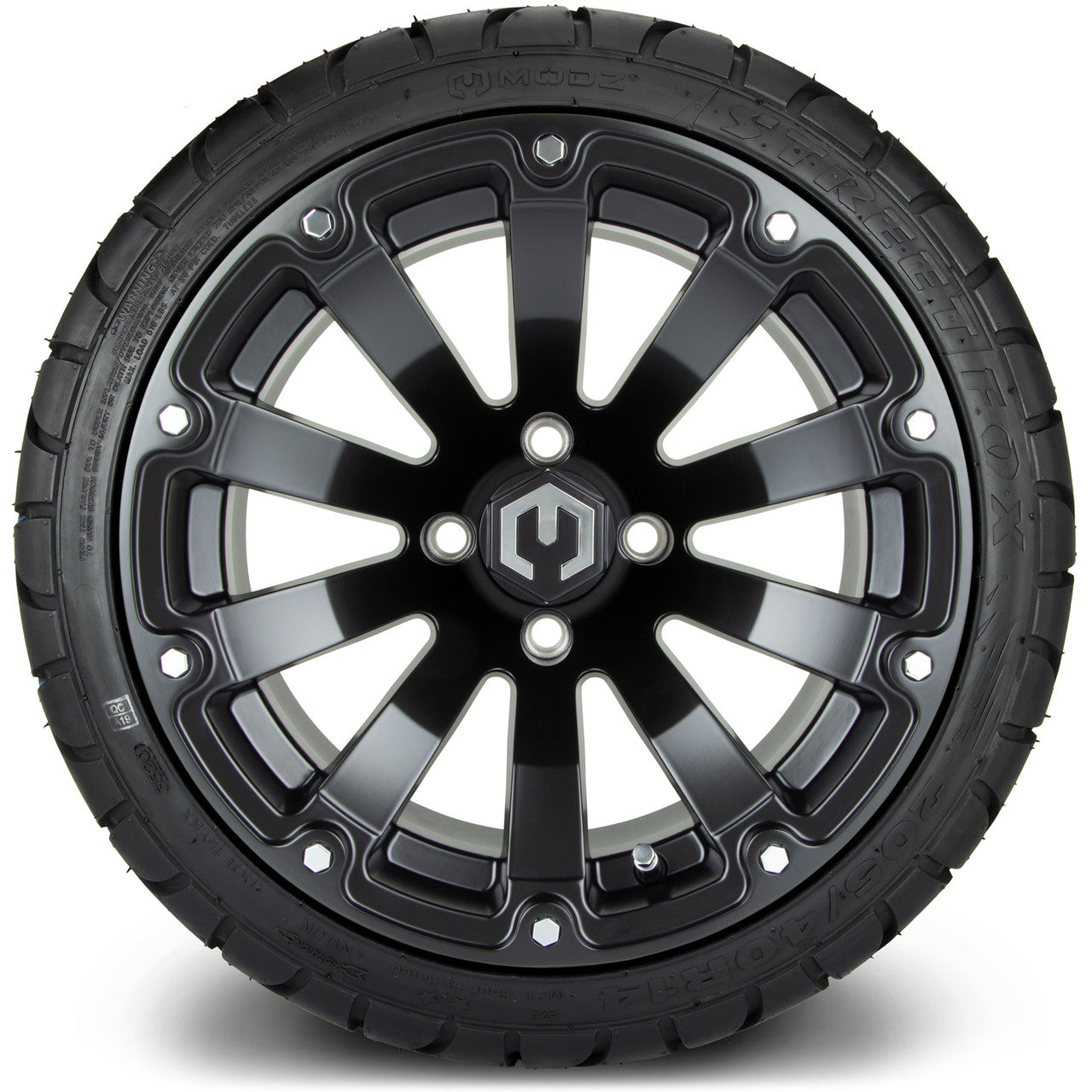 14" MODZ Bomber Matte Black - Tire and Wheel Combo