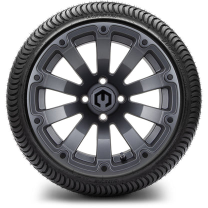 14" MODZ Bomber Matte Gunmetal - Tire and Wheel Combo