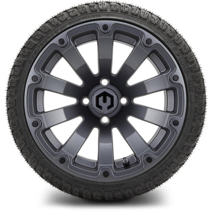 14" MODZ Bomber Matte Gunmetal - Tire and Wheel Combo