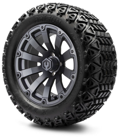 14" MODZ Bomber Matte Gunmetal - Tire and Wheel Combo