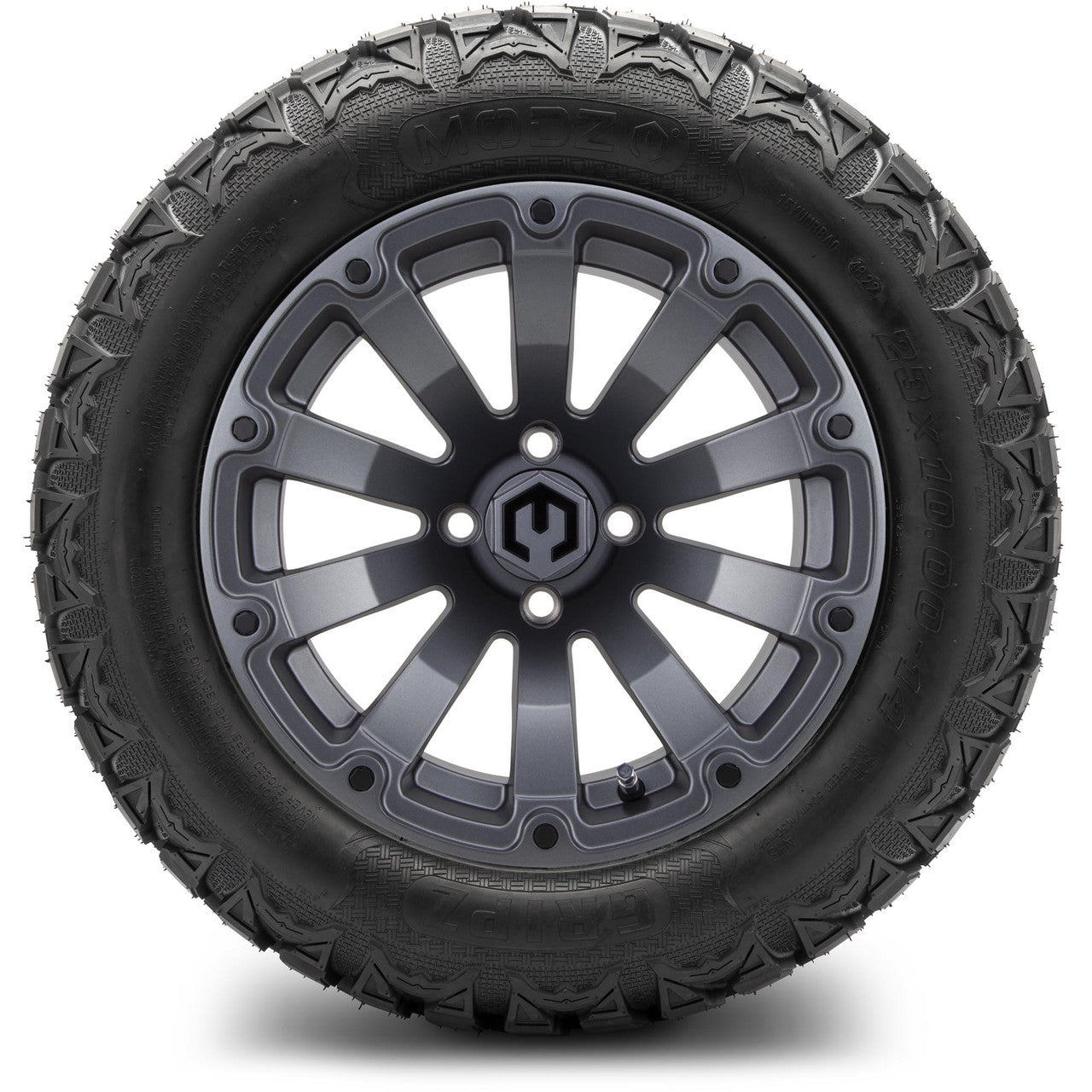14" MODZ Bomber Matte Gunmetal - Tire and Wheel Combo