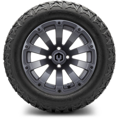14" MODZ Bomber Matte Gunmetal - Tire and Wheel Combo