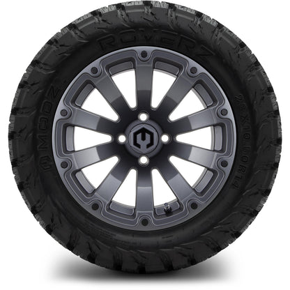 14" MODZ Bomber Matte Gunmetal - Tire and Wheel Combo