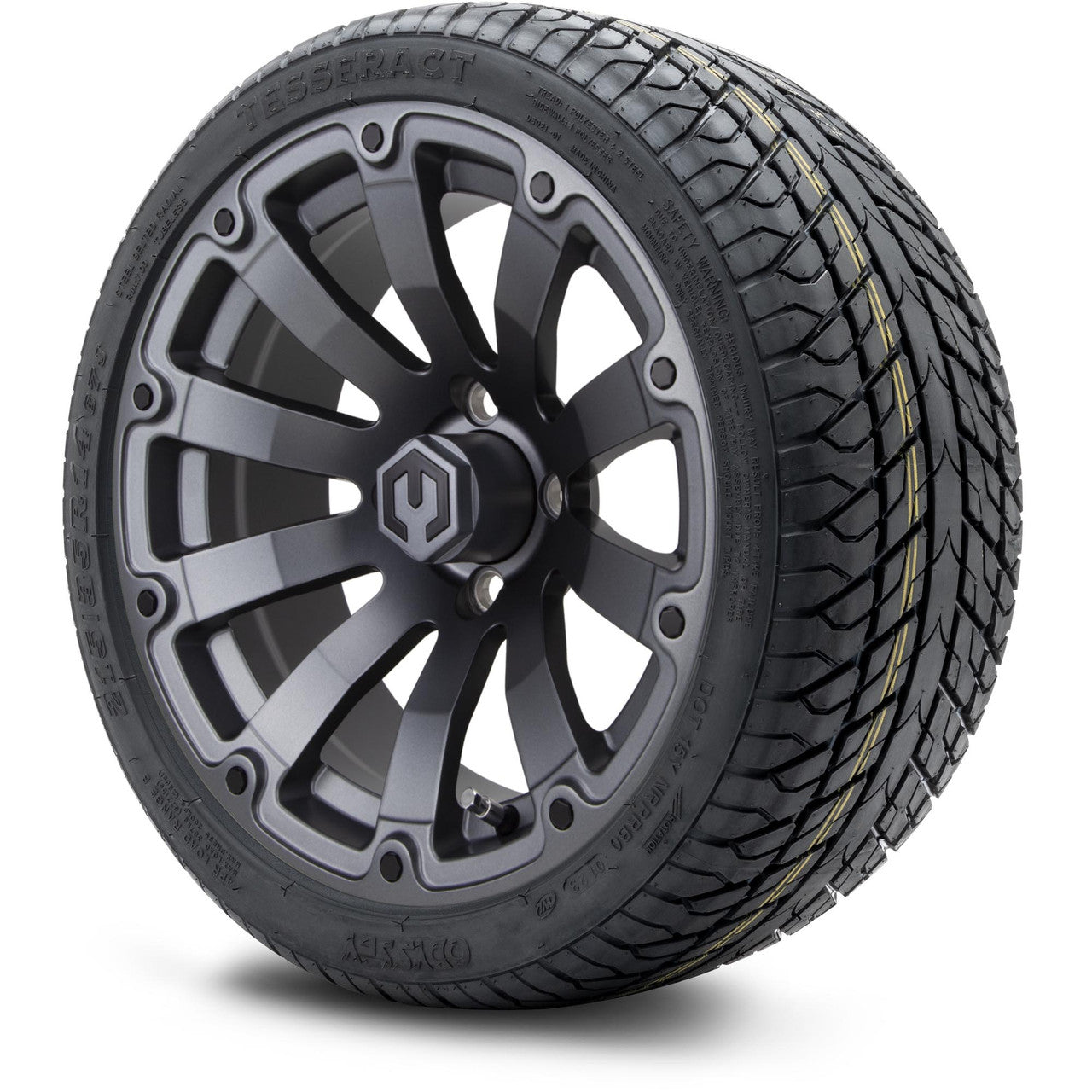 14" MODZ Bomber Matte Gunmetal - Tire and Wheel Combo