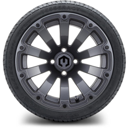 14" MODZ Bomber Matte Gunmetal - Tire and Wheel Combo
