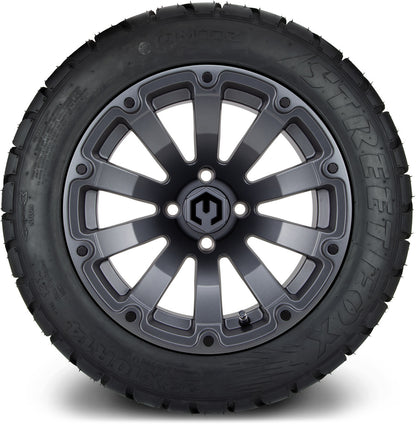 14" MODZ Bomber Matte Gunmetal - Tire and Wheel Combo