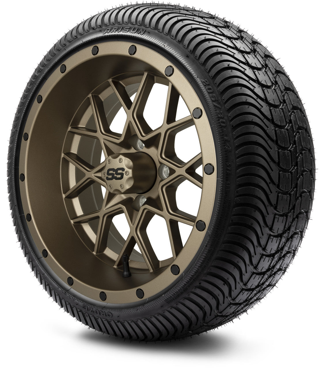 14" MODZ Vortex Matte Bronze - Tire and Wheel Combo