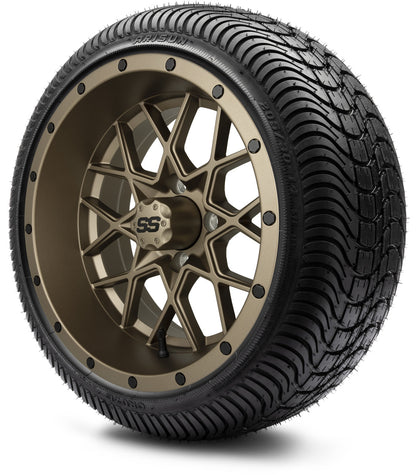 14" MODZ Vortex Matte Bronze - Tire and Wheel Combo