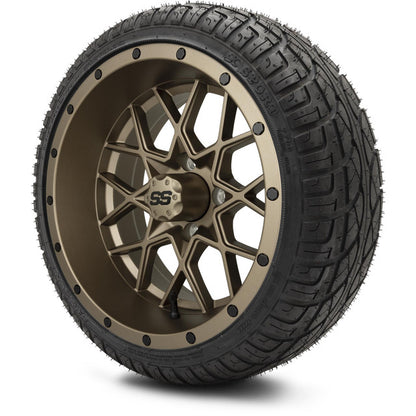 14" MODZ Vortex Matte Bronze - Tire and Wheel Combo