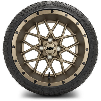 14" MODZ Vortex Matte Bronze - Tire and Wheel Combo