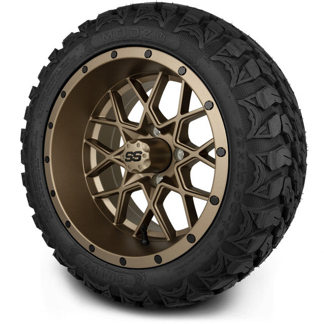 14" MODZ Vortex Matte Bronze - Tire and Wheel Combo