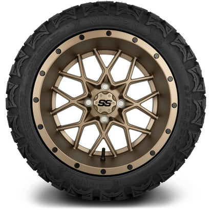14" MODZ Vortex Matte Bronze - Tire and Wheel Combo