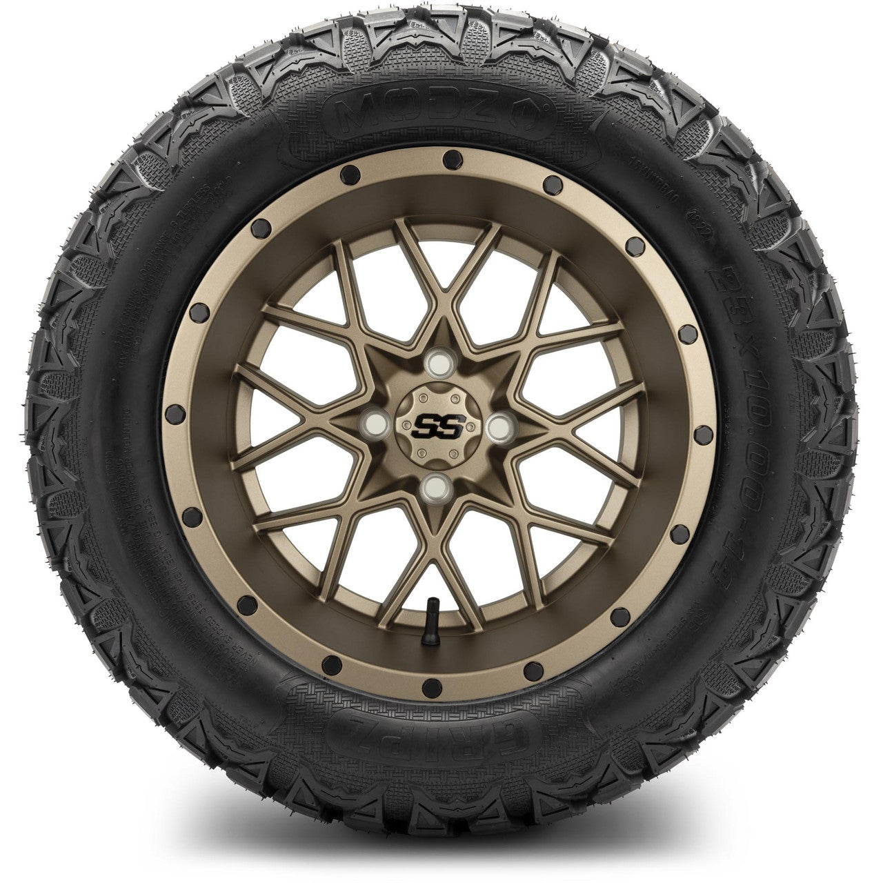 14" MODZ Vortex Matte Bronze - Tire and Wheel Combo