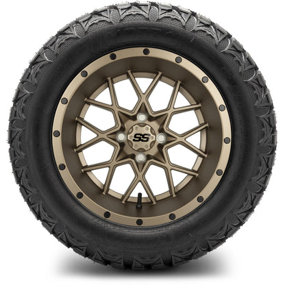14" MODZ Vortex Matte Bronze - Tire and Wheel Combo