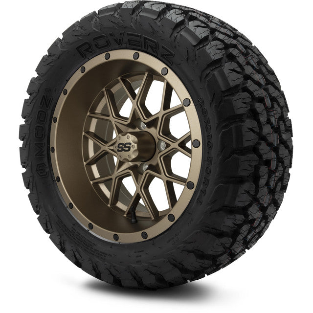 14" MODZ Vortex Matte Bronze - Tire and Wheel Combo